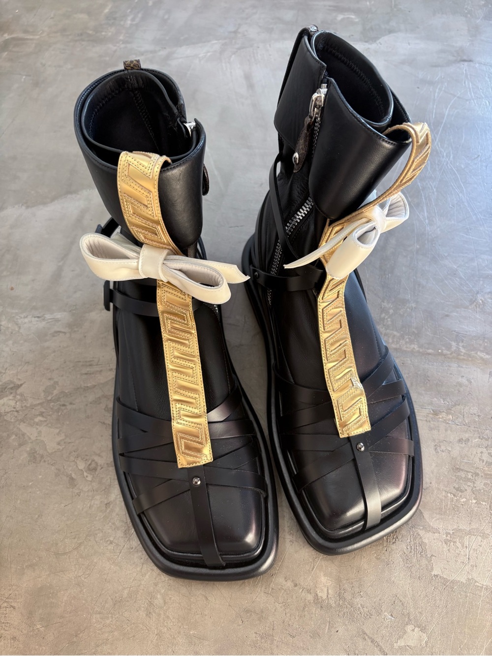 Louis Vuitton x Fornasetti Square Pillow Flat Ankle Boots